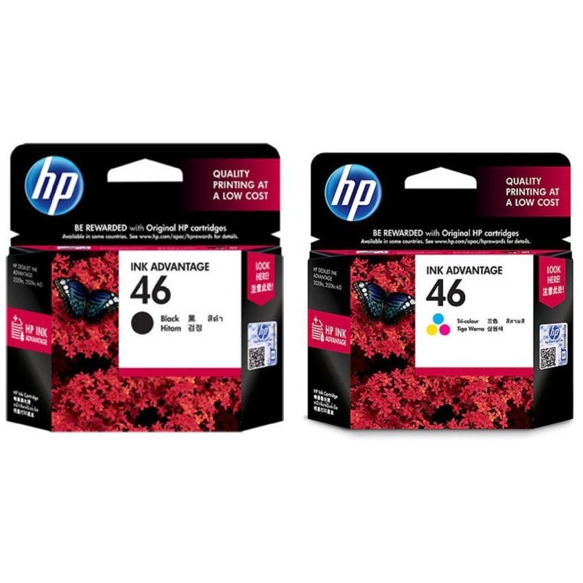 HP 46 Black Original Ink Cartridge For HP DeskJet 2020hc 2520hc (Original OEM Pack)