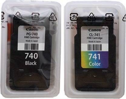 Canon PG-740 PG-741 Original Black & Tri-Color Ink Cartridge (OEM Pack)