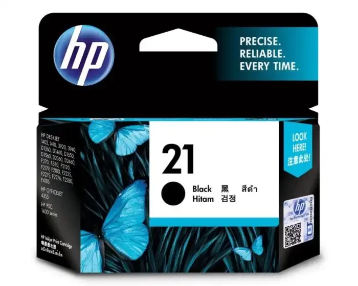 HP 21 Black Original Ink Cartridge (C9351AA) (OEM Pack)