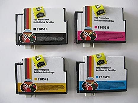 Max Refillable 73N Ink Cartridge Set For Epson Printer (With Ink)
